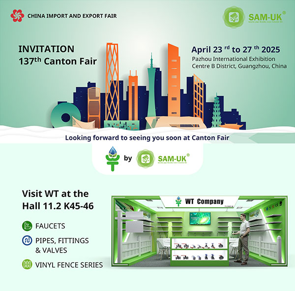 WT booth at the 137th plastic pipe and fitting Canton Fair